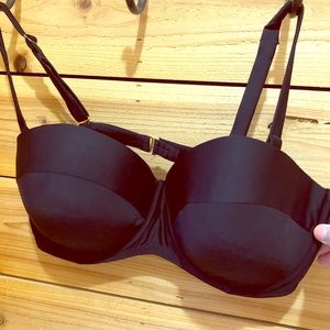 Adore Me 38DDD black balconette bra bikini top